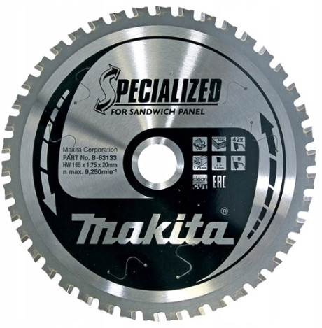 Makita Tarcza Do Płyt Warstwowych 165MM B-63133