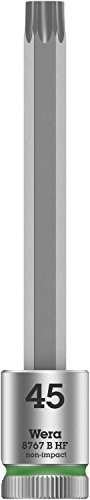 Wera 05003071001 8767 szer. HF Torx bitnuss grzechotek Zyklop z funkcją uchwytu, TX 45 X 100.5 MM 05003071001