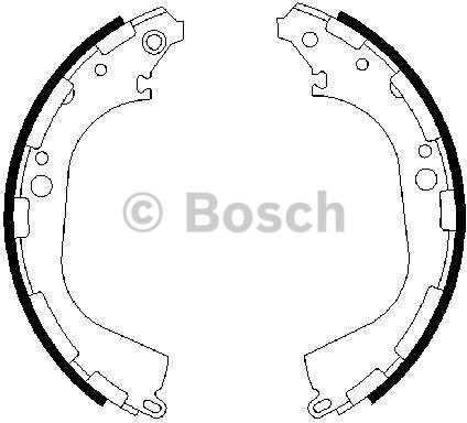 BOSCH Zestaw szczęk hamulcowych 0 986 487 464