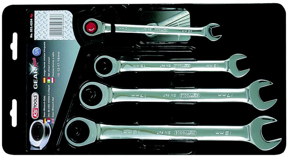 KS Tools KS Tools Zestaw kluczy, Tools, 4 klucze (10-19 mm) 503.4204