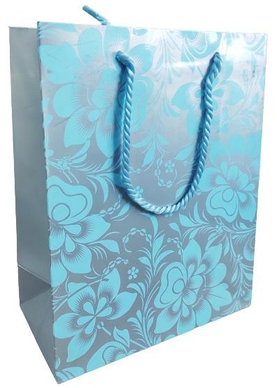 Panon TORBA PREZENTOWA GLOSSY NIEBIESKA