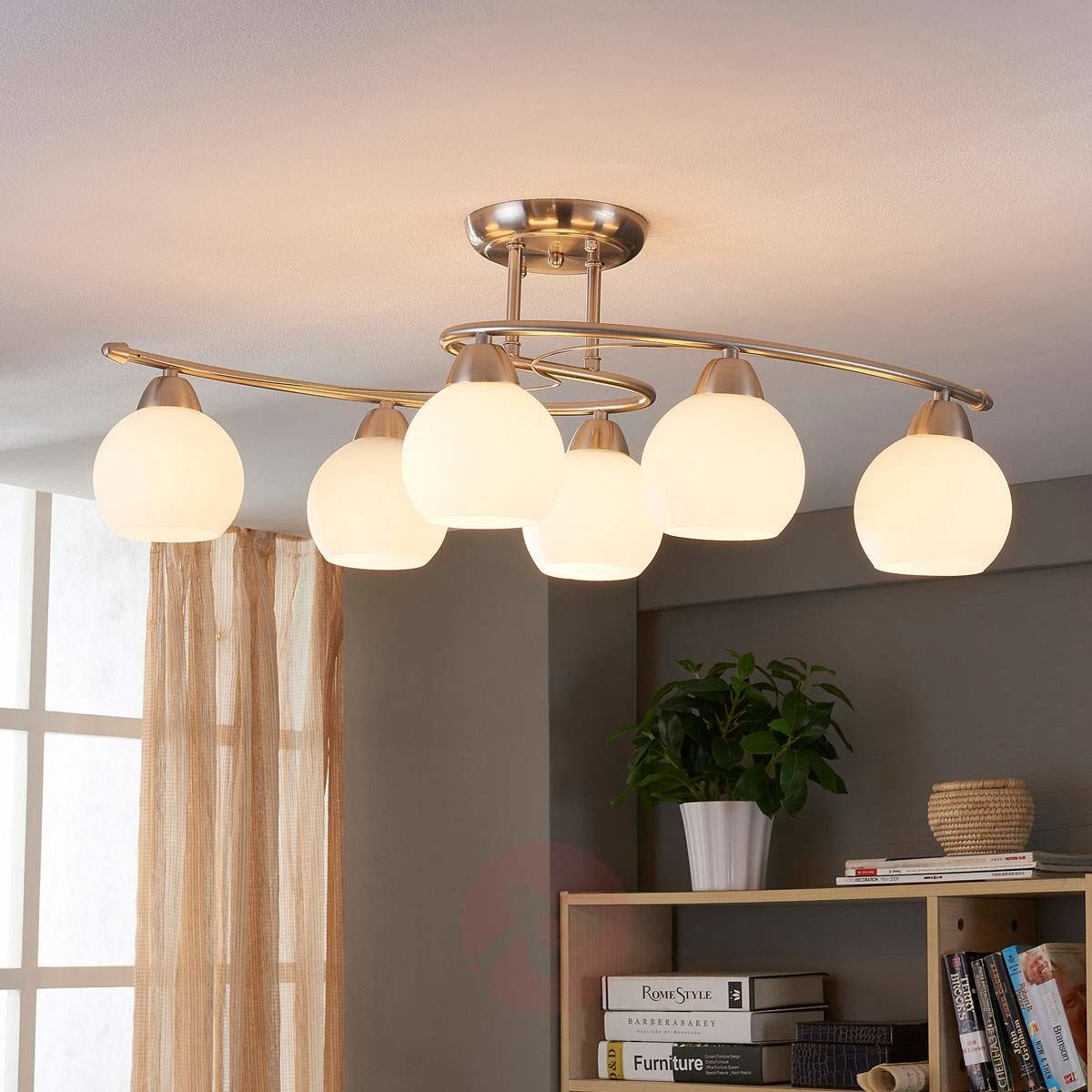 Lampenwelt Lampa sufitowa do jadalni Svean, 6-punktowa