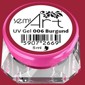 Semilac Diamond Cosmetics Semi Art Uv Gel 006 Burgund 5ml