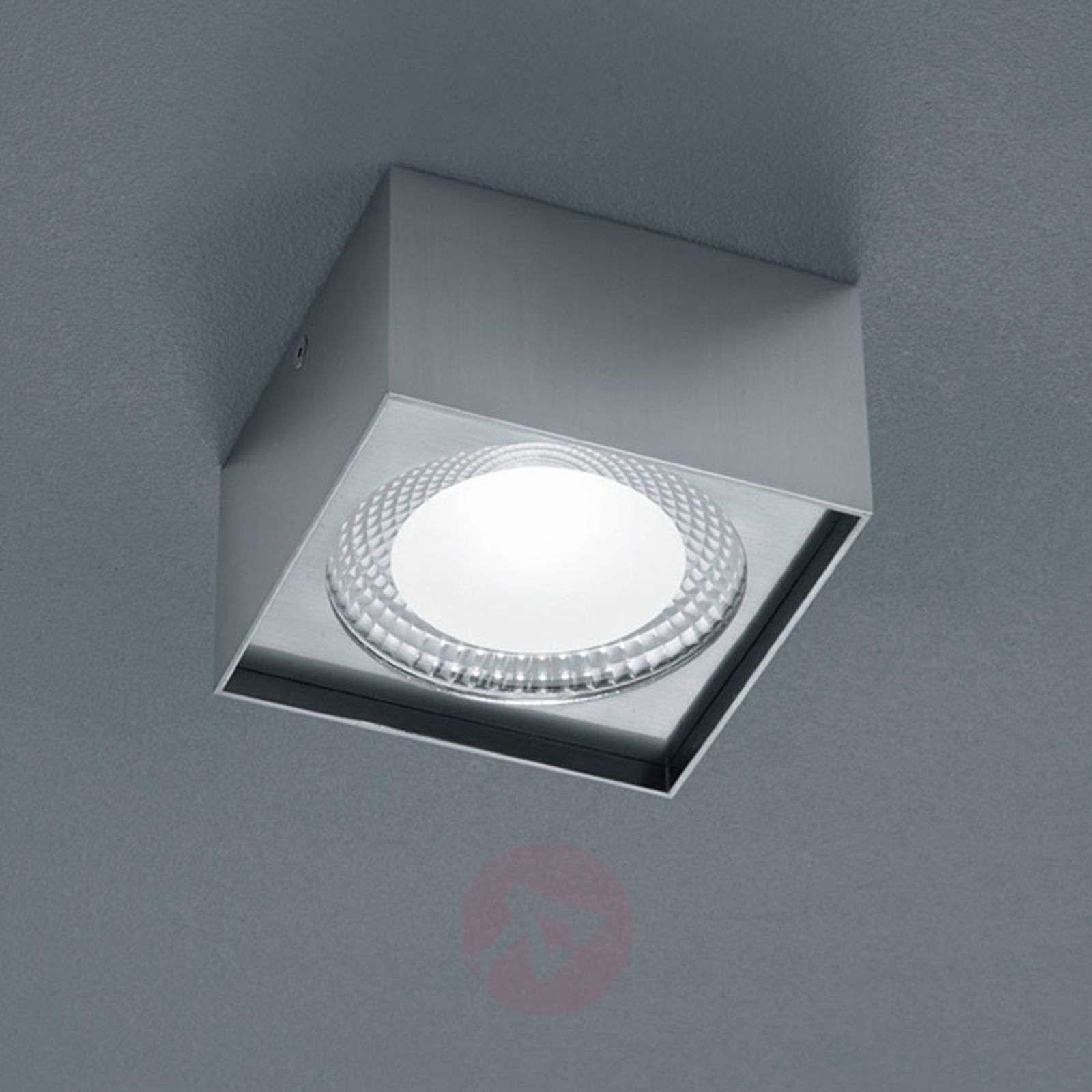 Helestra Kari lampa sufitowa LED, kątowa, nikiel