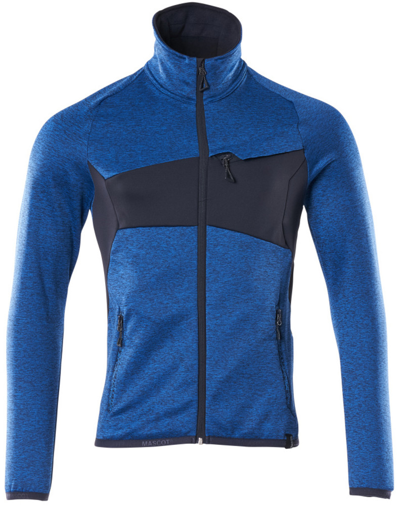 Mascot Męska bluza polarowa Accelerate z zamkiem - niebieska, rozmiar M 18103-316-91010-M