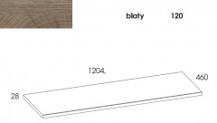 Elita 166902 Futuris Blat naszafkowy 120 kolor dąb classic 166902