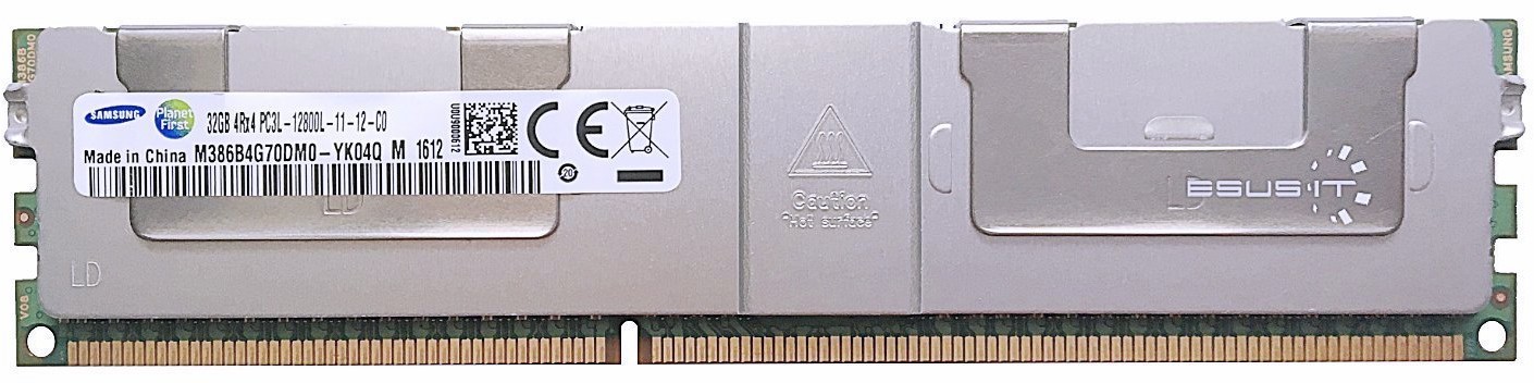Samsung Pamięć RAM 1x 32GB ECC LOAD REDUCED DDR3 4Rx4 1600MHz PC3-12800 LRDIMM | M386B4G70DM0-YK0 M386B4G70DM0-YK04Q