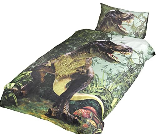 Rapport Home T Rex pojedyncza kołdra poszewka na kołdrę zestaw 1 szt. / pokrowiec dinozaur pościel Dino Jurajska RAP-T-REX-S