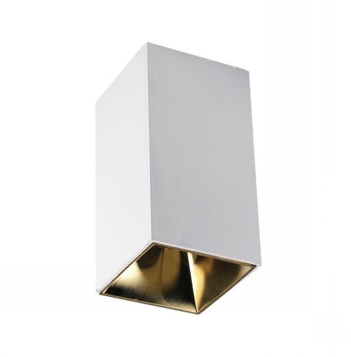 v-tac Oprawa Sufitowa V-TAC GU10 Kwadrat Natynkowa Biały+Złoty 74x74x140mm VT-882
