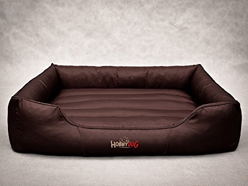 Cordura Koszyk na łóżko dla psa psy sofa dla psa łóżko dla zwierząt różne rozmiary i kolory Comfort (L 65 X 50 X 20, 1 ciemnobrązowy)