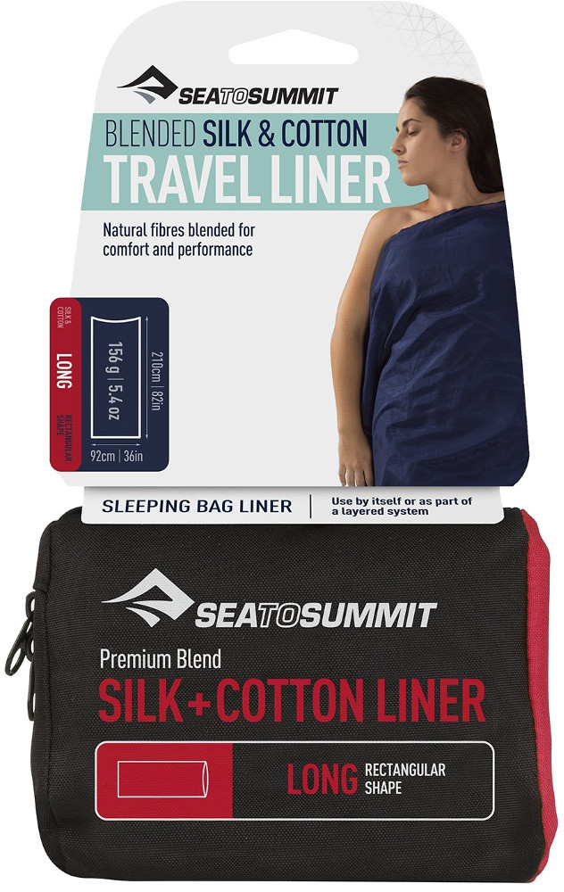 Sea To Summit Prześcieradło Silk Cotton Travel Liner Long ASLKCTN/NB/L