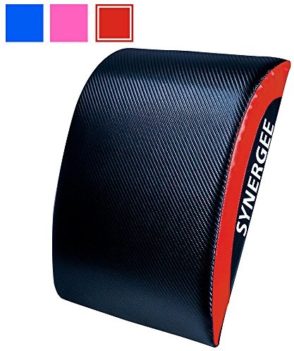 iheartsynergee synergee Core mat Training-mata Abdominal Sit-up Pad  brzucha-Trainer mata do ćwiczeń typu sit-up-i TARA brzuch Six-Pack, czerwony (COREMAT-RED-FBA)