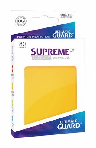 Ultimate Guard Guard Supreme UX Sleeves Standard Size Yellow (80)