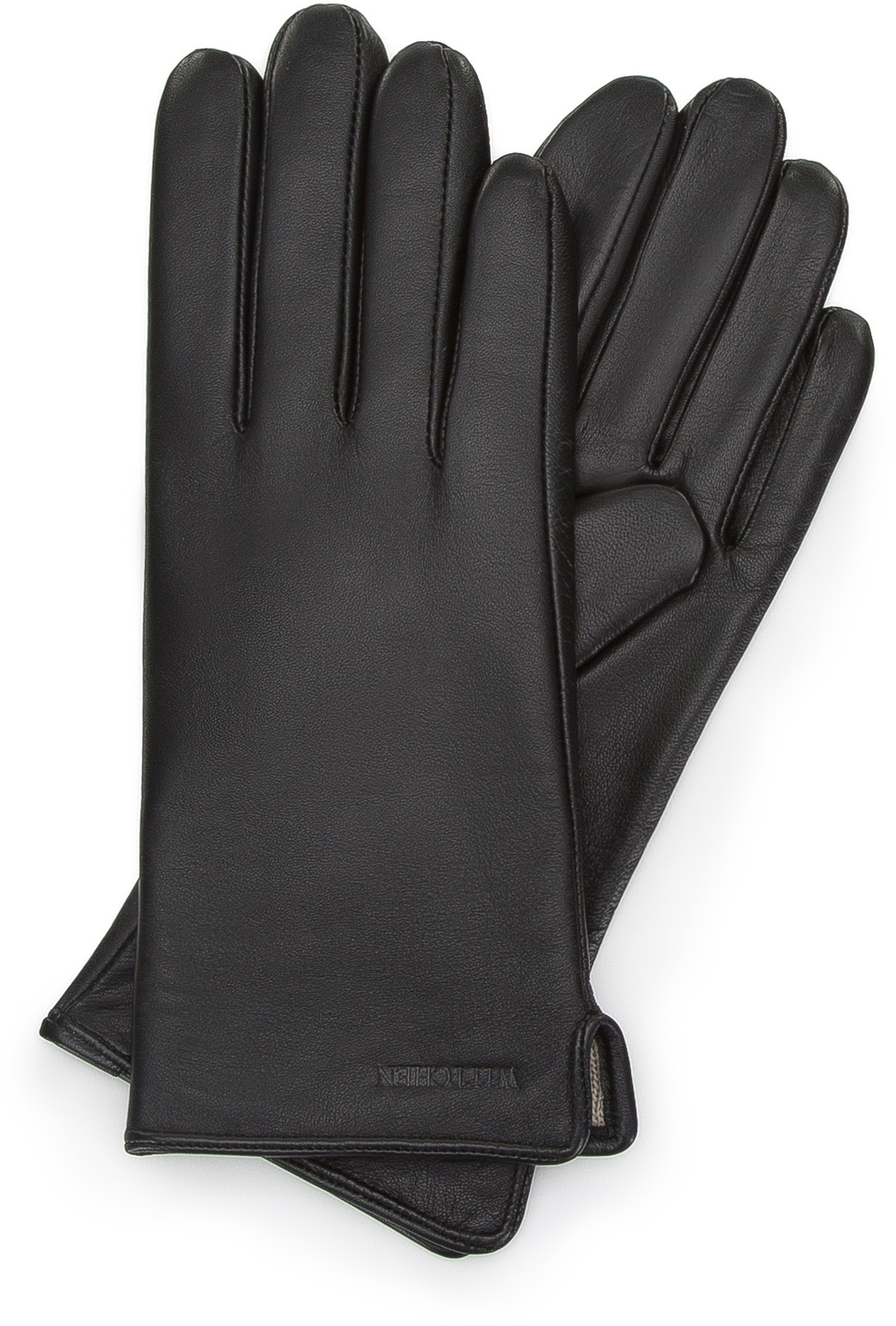 Wittchen Damskie rękawiczki skórzane gładkie 44-6A-003-1