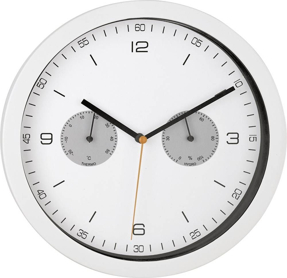 Mebus white Radio controlled Wall Clock 52826 white Radio controlled Wall Clock 52826