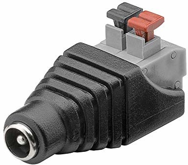Goobay 10er Pack terminal Block 2-pin > DC-Jack (5,50 X 2,10 MM)  Push-down mocowanie zaciskowe (931976749)