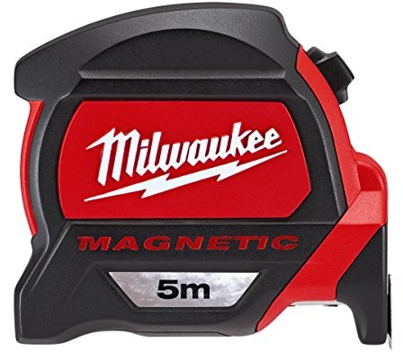 Milwaukee 48227305 hp5mg/27 Premium-taśma miernicza, magnetyczna, czerwony/czarny 48227305