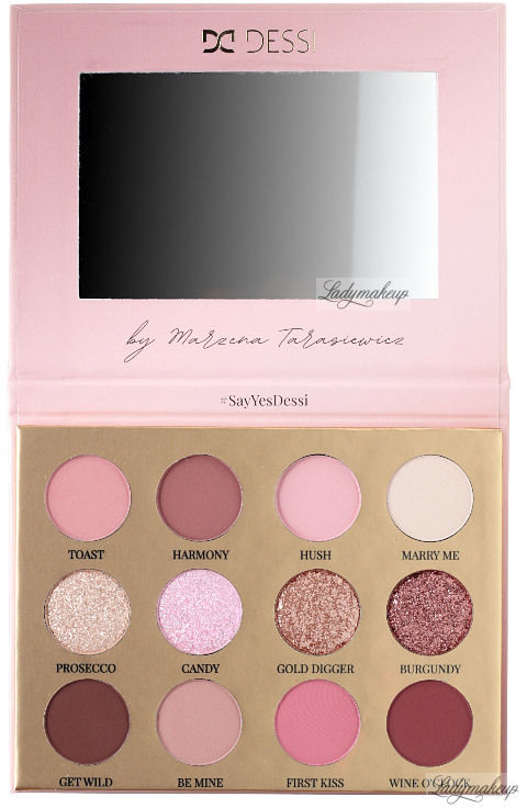 Dessi DESSI - SAY YES by Marzena Tarasiewicz - Eyeshadow Palette - Paleta 12 cieni do powiek - Limitowana kolekcja