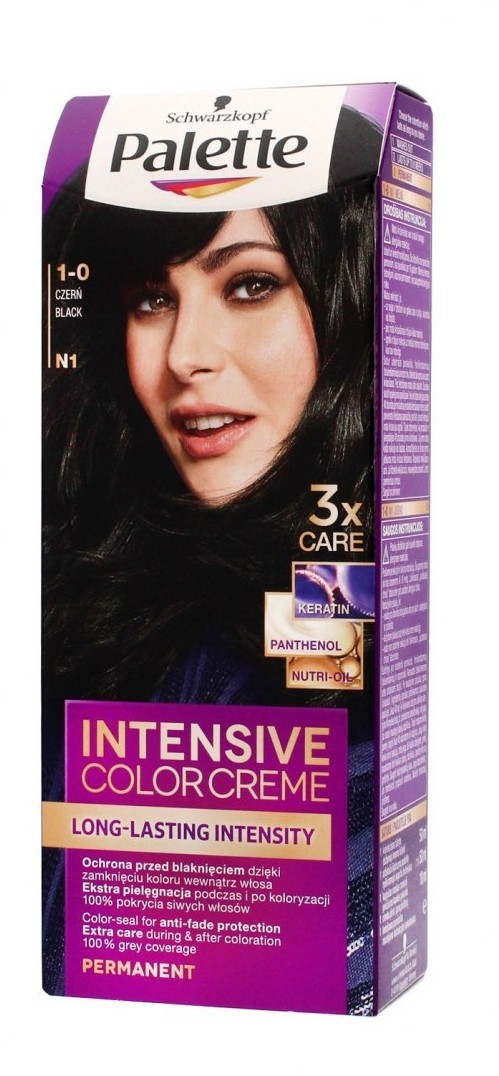Schwarzkopf Palette Intensive Color Creme Krem koloryzujący nr N1-czerń 1op. 20455