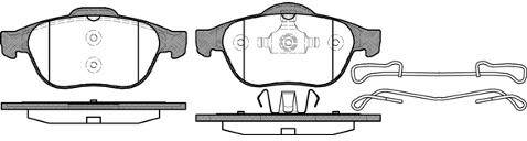 RoadHouse Zestaw klocków hamulcowych, hamulce tarczowe 2843.10