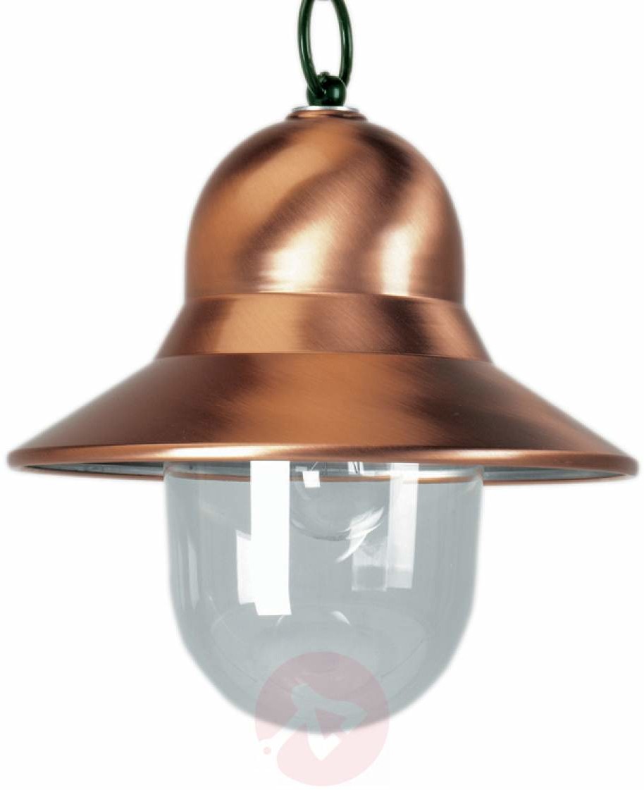 K. S. Verlichting B. V. Zewnętrzna lampa wisząca Toscane, zielona
