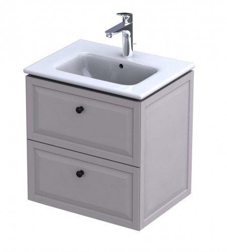 Oristo Szafka wisząca MONTEBIANCO 60 cm z umywalką JOY PIASKOWY MAT OR47-SD2S-60-10 + UME-JO-60-91 OR47-SD2S-60-10 + UME-JO-60-91