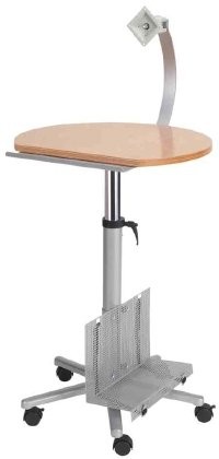 Maul MAUL 9317070 starszy monitora, jednospadowy Flat Panel szelki, nośność 30 kg, blat regulacja wysokości 72  118 cm, 60 X 52 X 2,2 (szer. x gł. x wys.), buk, 1 sztuka 9317070
