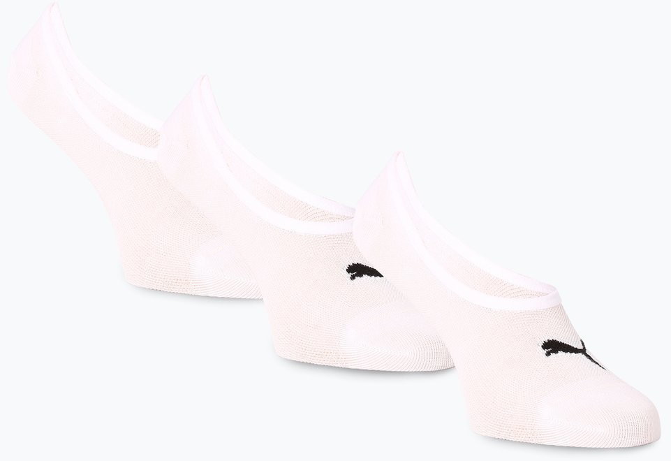 Puma Stopki damskie pakowane po 3 szt., biały