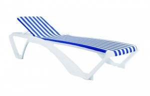 D2.Design Leżak Marina BIAŁY/NIEB-BIAŁ. 3601
