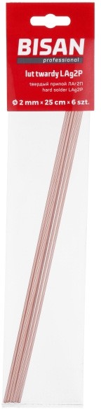 Bisan Lut twardy Bisan LAg2P 2 mm x 25 cm 6 szt. B870105