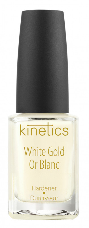 Kinetics Kinetics - White Gold Hardener - Wzmacniająca odżywka do paznokci - Białe Złoto KINGWDBZL