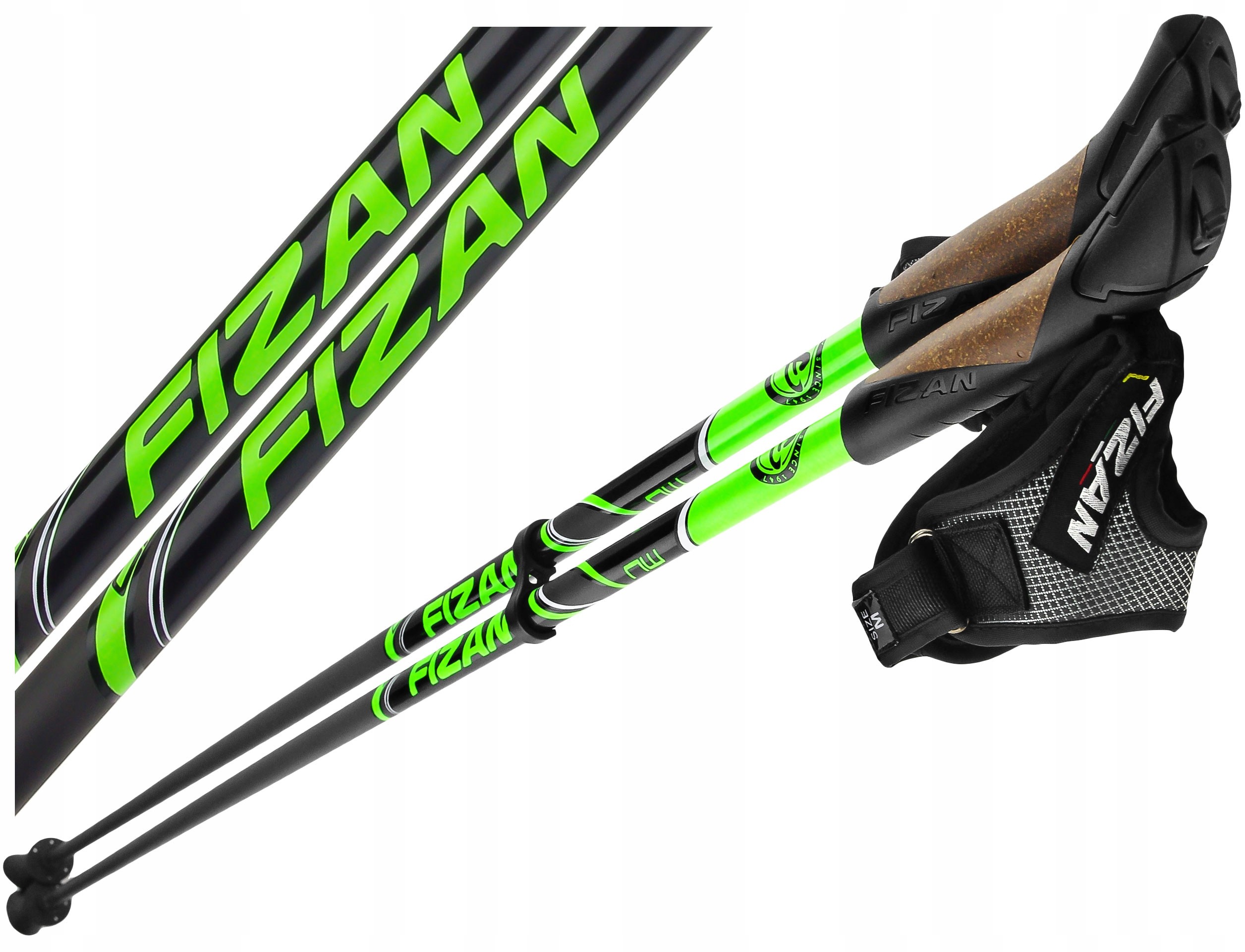 Fizan Kije Nordic Walking Runner Green Carbon 115