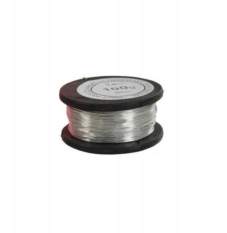 Drut pszczelarski ocynk 0,4 mm  100g do węzy