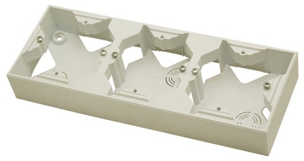 Ospel Puszka natynkowa potrójna Ecru - PNP-3Y/27 Impresja