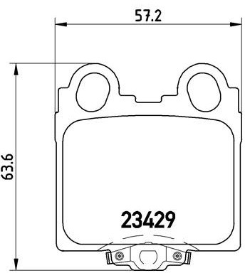BREMBO Zestaw klocków hamulcowych, hamulce tarczowe P 83 045