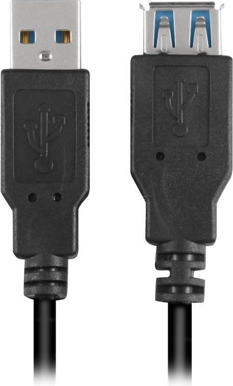 Sharkoon Kabel USB USB 3.0 przedłużacz black1 m - 4044951015672