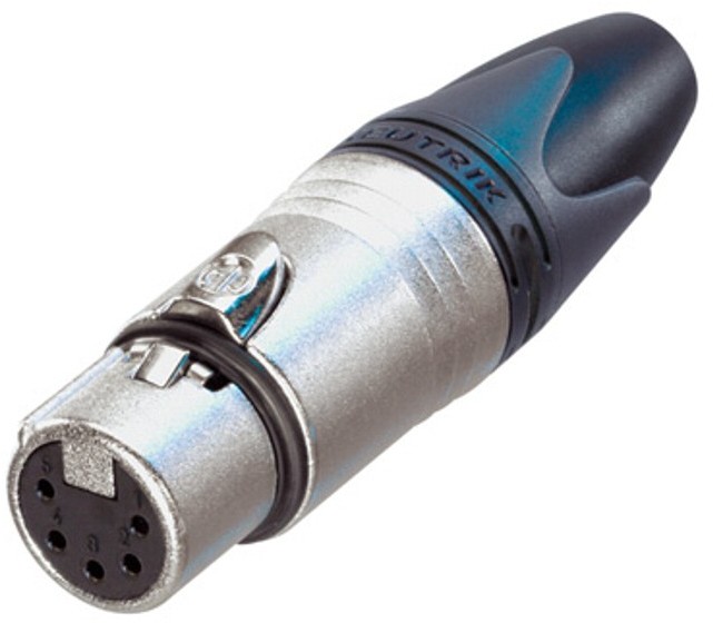 Neutrik Neutrik NC5FXX - XLR Connector 5 Pin female, Nickel-Plated