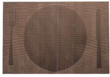 Lacor 66756 zestaw podkładek na stół 45 x 30 cm, brązowy 66756