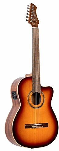 Ortega Guitars Performer Series gitara koncertowa 4/4 wąska szyjka - świerkowy koc + preamp + torba (RCE238SN-FT) RCE238SN-FT