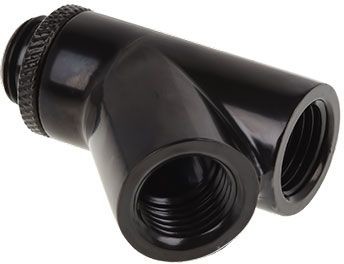 Alphacool adapter Y kątowy 3x G1/4 czarny 17401 17401