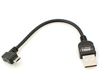 System-S Kabel  10 cm kabla micro USB 2.0 po lewej stronie kątowy 90 ° Wtyczka kątowa adapter kabel do transmisji danych i ładowania