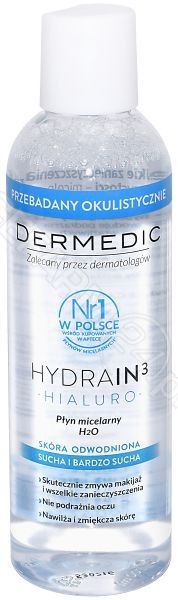 BIOGENED Dermedic Hydrain 3 Hialuro płyn micelarny 200 ml