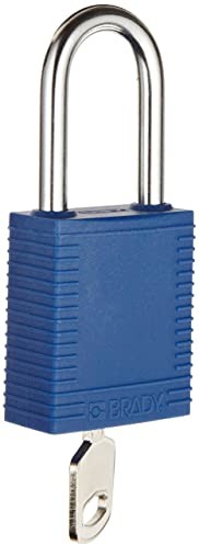 Brady Brady 51344 kłódka, niebieska, 38,50 mm x 86,50 mm x 19,50 mm 51344