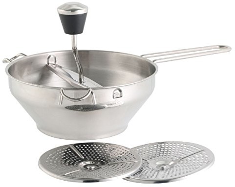 axentia 124152 zespołem Lotte wykonana ze stali nierdzewnej z 3 sitko do przecierania-wkładki  delikatne, ze stali nierdzewnej, srebrny, 9 x 32 x 22 cm 124152