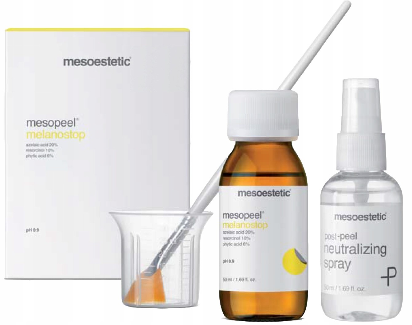 Mesoestetic melan tran3x peeling chemiczny zestaw