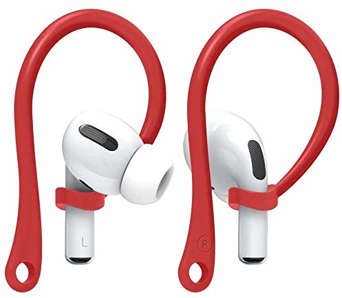 Apple StyleDesign StyleDesign, Kolczyk na ucho EarHooks kompatybilny z AirPods Pro i AirPods 2, 1 uchwyt na ucho idealny do uprawiania sportu i aktywności na świeżym powietrzu, czerwony 4260648038667