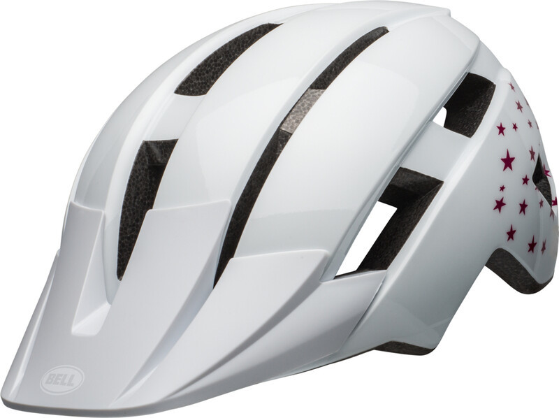 Bell Sidetrack II Kask Dzieci, white stars One Size | 47-54cm 2021 Kaski dla dzieci 210233-013