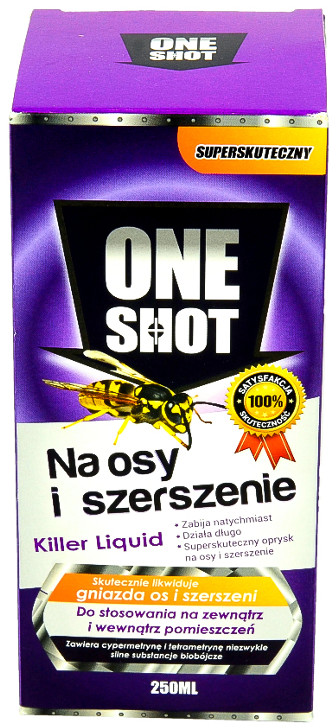 Monagro Preparat na osy. Środek na szerszenie. ONE SHOT koncentrat 250 ml=42l.
