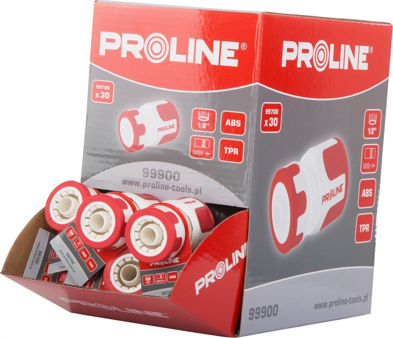 top Proline ZESTAW SZYBKOZŁĄCZE PRZELOTOWE 1/2" 30 SZT PROLINE 99900 PROLINE 99900