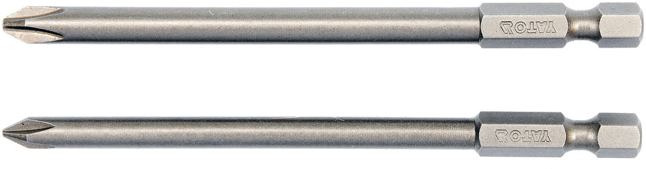 YATO BITY DŁUGIE KRZYŻAKOWE PH1X100 MM, PH2X100 MM, YT-0488
